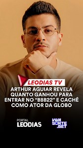 Arthur Aguiar, ator e ex-BBB, foi o convidado do “Jornal dos Famosos” nesta sexta-feira (21/2). Sem esconder o jogo, revelou quanto recebeu para entrar no “Big Brother Brasil 22”, assim como quanto ganhava nas novelas da Globo. Com riqueza em detalhes, expôs o seu primeiro salário na emissora e a sua última remuneração com papel na teledramaturgia do canal carioca. Leo Dias, apresentador da atração, transmitida na LeoDias TV ficou surpreso com a declaração. DE SEGUNDA À SEXTA, ÀS 18H, JORNAL DOS