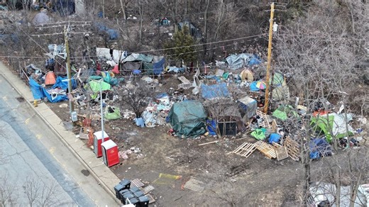 Sky View 21 | Flying over 'tent city' homeless encampment in Harrisburg