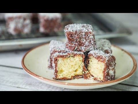 Lamington Cake Recipe - How To Make Lamingtons - Lamingtons Recipe