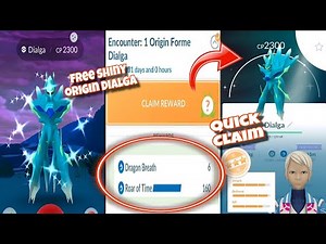 Free Shiny Legendary Dialga! Quick Claim Shiny Origin Dialga in Pokémon GO! #pokemon #pokemongo