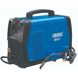 Draper 160A Gas and Gasless AC/DC MIG DTI Aluminium Welder - Blue