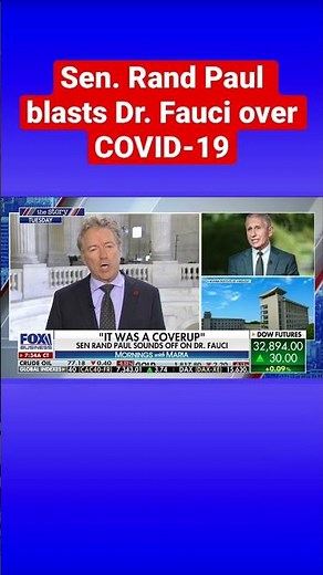 ‘ELABORATE COVERUP’: Sen. Rand Paul sounds off on Dr. Fauci over handling of COVID-19 #shorts