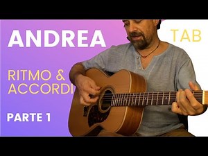 ANDREA (De André) Tutorial Chitarra: Accordi, Ritmo e Tema Solista (Parte 1)#deandre #andrea