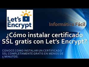 Como instalar certificado SSL gratis con Let´s Encrypt para siempre