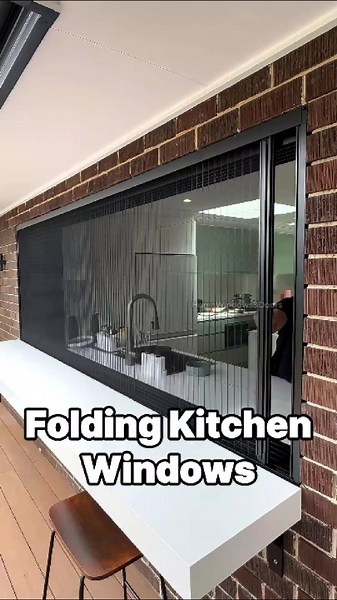 Folding Kitchen Windows#windowdesign #aluminiumwindows #architecture #homerenovation #homedecor