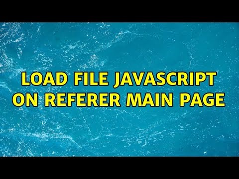Load file Javascript on referer main page