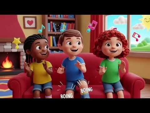 Bouncy Bus Ride Song 🚌 For Kids & Nursery Rhythms & Learning Video Rainbow Rocket Kids TV