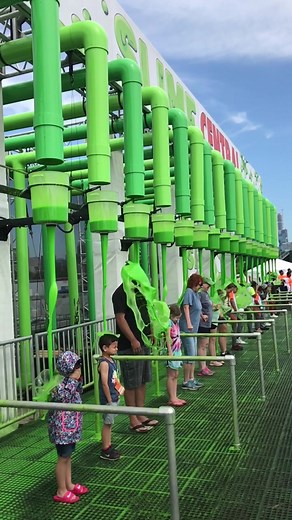Bring on the SLIIIIIIME 🤪💚 #nickslimefest #slime #goinggreen