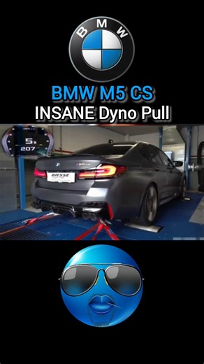 BMW M5 CS INSANE Dyno Pull