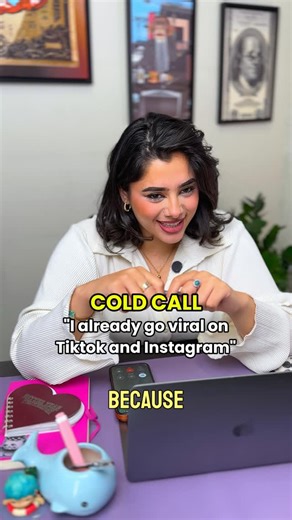 Sell With Marwa on Instagram: "One of my go to pitches: show them what you can do, and let your work sell for you. #coldcalls #marketing #sales"