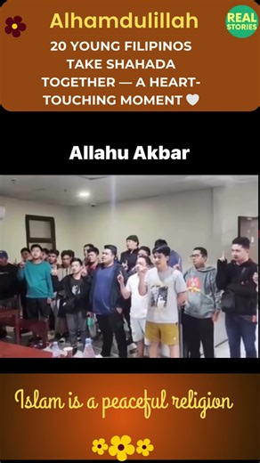 20 Young Filipinos Take Shahada Together — A Heart-Touching Moment 🤍