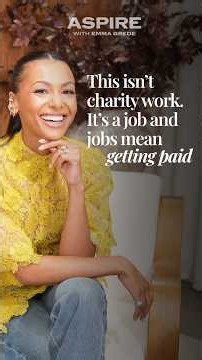 This isn’t charity work. It’s still a job and jobs mean getting paid. #careeradvice #money