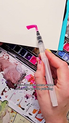 What are your thoughts on water brush pens??? Also, if you've ever been confused about how to open these you're not alone I get this question often! I did just add a set of these to my we bsite #watercolor #artsupplies #waterbrushpen