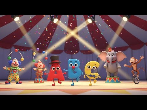 踊る文字たちとABCサーカス | 幼児向け楽しいABC学習リズム
