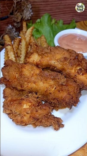 Raising Cane's Style Chicken Fingers #crispychicken #raisingcanes #trending #food #viral #chicken