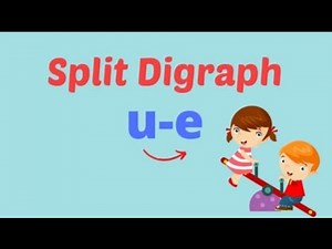 split digraph u_e words, long vowel u, magic e words