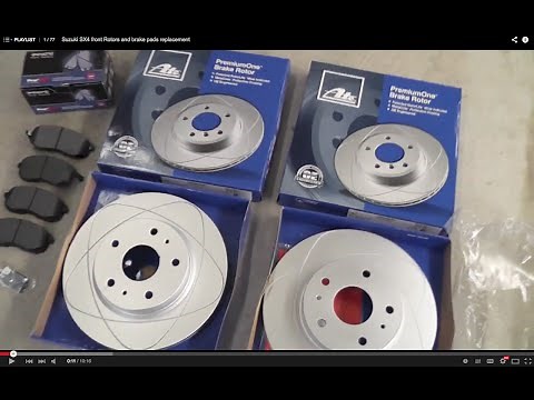 Suzuki SX4 front Rotors and brake pads replacement