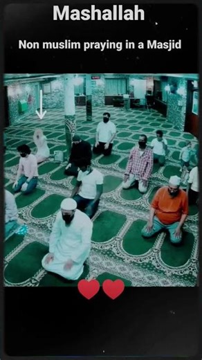 mashallah ❤ non muslim come inside masjid #islamic #islam #shorts