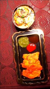 Crispy Pumpkin Flower Patties+ Creamy Curd Brinjal Sabzi