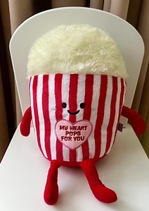 Plush Popcorn Bucket Toy “my Heart Pops for You” | Valentine’s Day Gift | Lover Gift | Galentine Gift |cute Kawaii Plush - Etsy UK