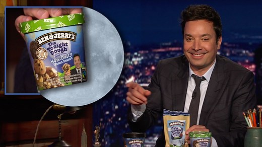 237K views · 2.4K reactions | Jimmy reveals the brand new Non-Dairy and Chunks options of his Ben & Jerry's ice cream, The Tonight Dough. | The Tonight Show Starring Jimmy Fallon | Facebook