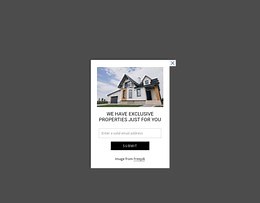 Popup with image and form - Web Page Design by Nicepage