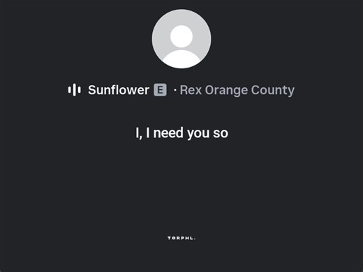 Sunflower | Rex Orange County | 𝙏𝙤𝙧