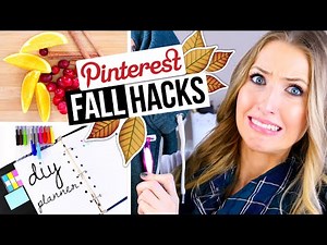 PINTEREST HACKS... TESTED! #5 || Fall DIY Edition!