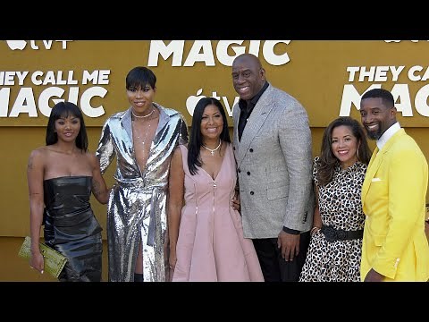 Magic Johnson with his Family “They Call Me Magic” Red Carpet Premiere