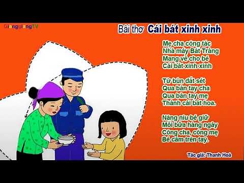 The poem Cai Bat Xinh Xinh - Poetry Kindergarten [GianggiangTV]