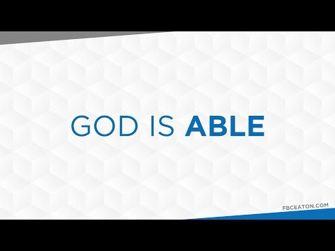 10-19-25 - God Is Able - Matthew Lambert