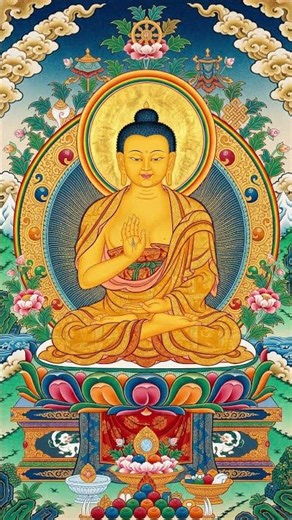Golden Buddha's Gift of Joy: The Abhaya Mudra Blessing 🙏✨🪷
