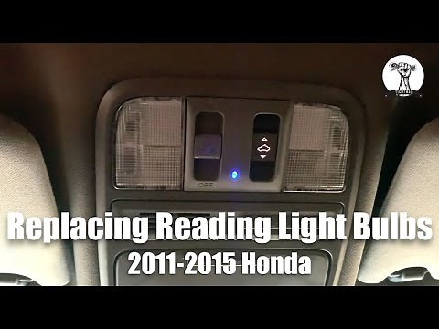 How To Change Map Light Bulbs in a Honda Pilot