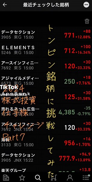2024 株式投資 仕手株チャレンジ Part7 トンピン銘柄に挑戦してみた#株式投資 #株式 #投資 #金 #投資家 #個人投資家 #株式投資のリアル #株式投資勉強中 #投機家 #投資4年目 #4年目 #IT #トンピン #トンピンさん #トンピン銘柄