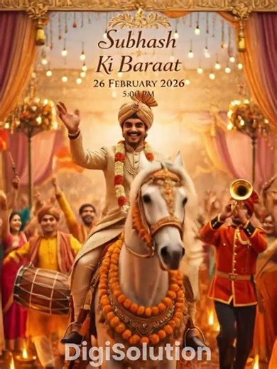 Magical AI Wedding Invitation Video ✨Indian Wedding Trend | Digisolution | Contact for this service