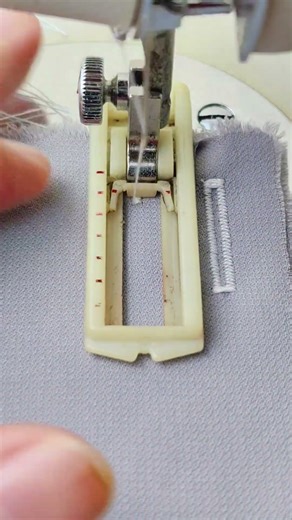 sewing buttonhole pattern using a Janome sewing machine #sewingtechnique