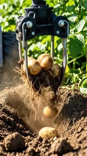 🥔 Young Indian Farmer Girl Operates Remote-Control Harvesting Robot | Revolution in the Potato Field