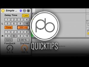 Ableton Live Sound Design Quick Tip: Using Simple Delay for Pitch Effects