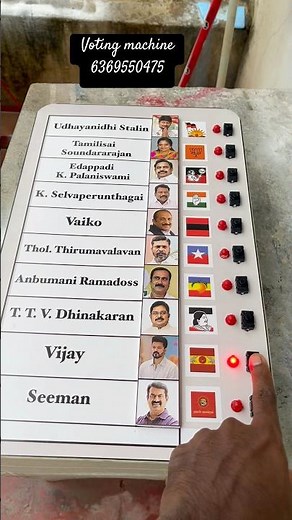 Voting machine working model #tvk #tvkvijay #art #artscraft #artandcraft #diyart #diy