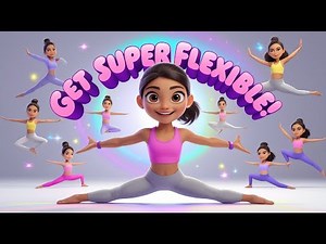 “Super Fun Kids Stretching Yoga 🧘‍♀️✨ | Get Flexible Fast! (Easy Poses for Kids)