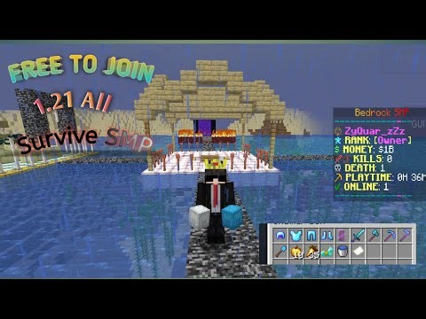 Ho to Join My Survival Smp 1.21 Support 24/7 Online Free Kit