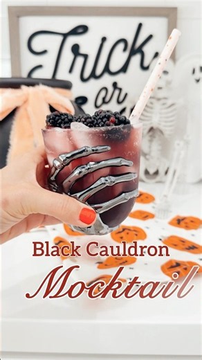 Let’s make a black cauldron mocktail and watch Coven Academy on @Freeform @hulu @disneyplus