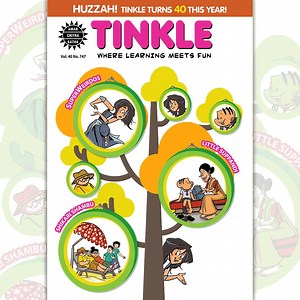 Yippee! Tinkle 747 is here! Get ready to join the Tinkle Toons on their exciting journeys. Cover Design and Layout: Prasad Sawant Download the Tinkle app now: bit.ly/TinkleComics | Tinkle Comics Studio