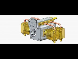 A BOXER TYPE 4 CYLINDER COMPRESSED AIR ENGINE