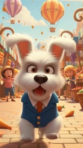 Naughty Doggy Escapes! Cute Dog Runs Through Busy Market 🐶🍎#trending