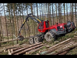 🌲Komatsu 951 & Ritter Winch • LoggingVideo • Komatsu Forest • Harvester in Action • Forsttechnik🌲