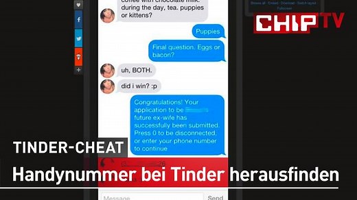 Tinder Cheat-Code - So kriegst du jede Handynummer