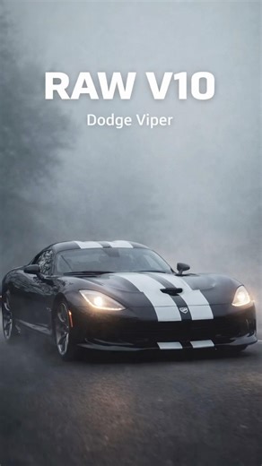 This sound in the fog… #dodgeviper #musclecar #cartalk #cartok #americanmusclecar #dodge #supercar