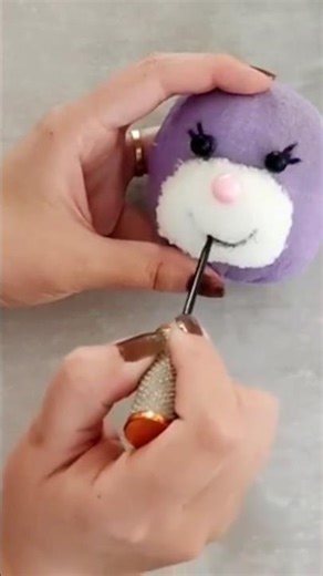 😍 Making a cute rabbit with colored socks in the easiest way 🧦 / Try it today!