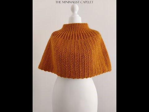 The Minimalist Capelet | Crochet tutorial (suitable for beginners)